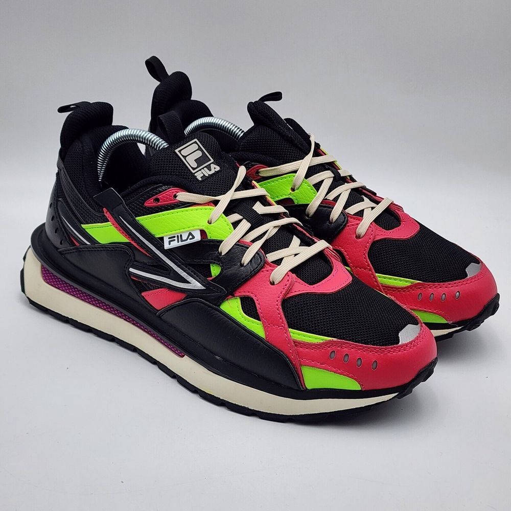 Fila Sandenal Low Mens Casual Athletic Shoes Pink Black 1RM02029-041 Men's 10.5